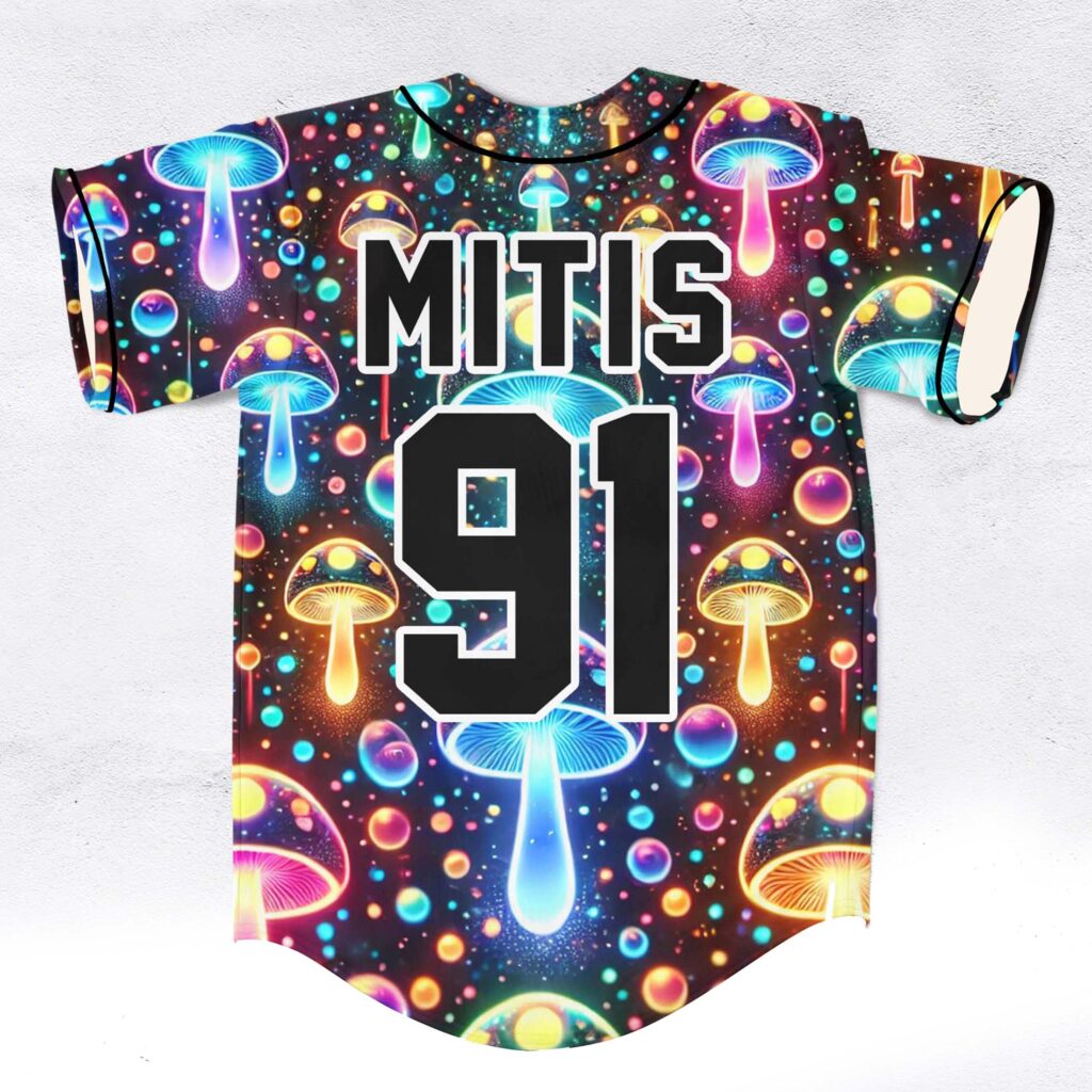 Mitis trippy glowy mushroom art rave b…