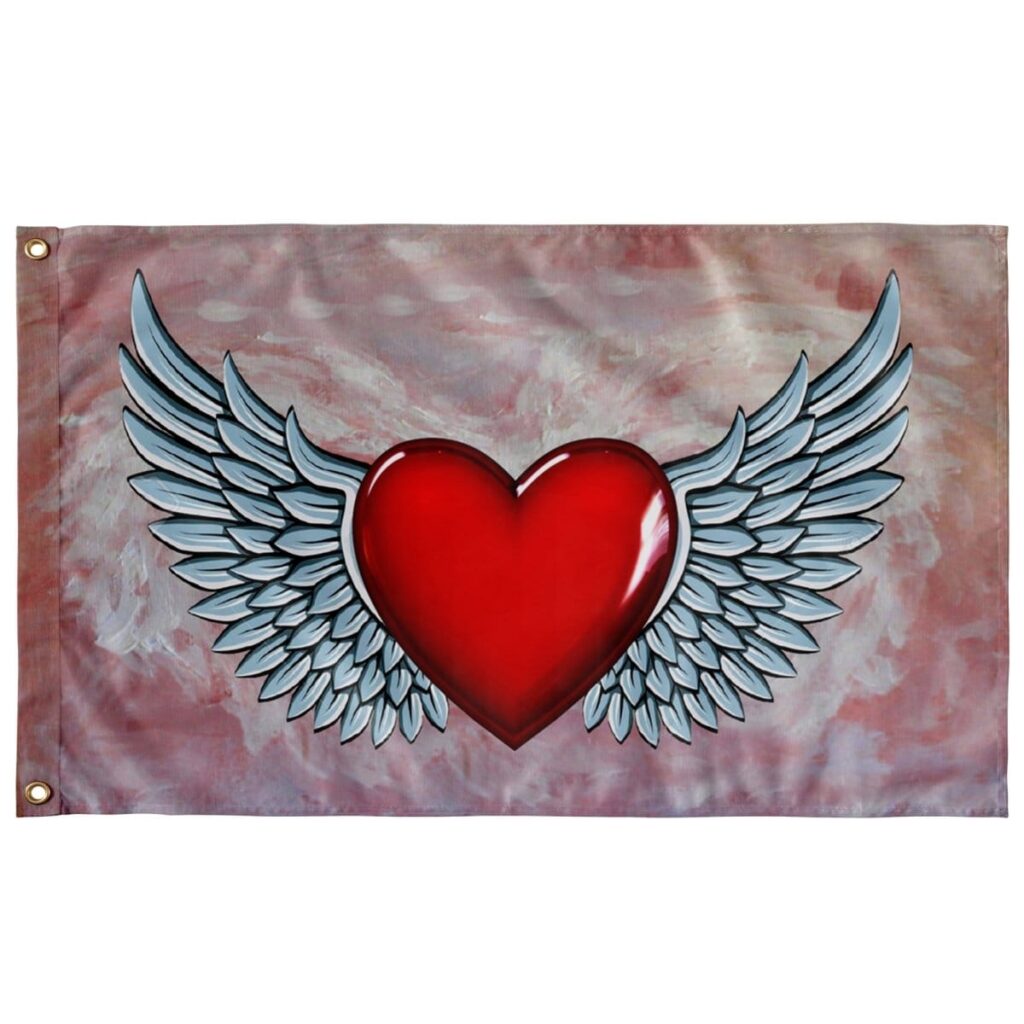 ANGEL HEART FLAG