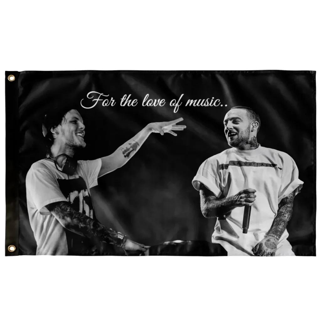Avicii And Mac Miller Rave Flag - For …