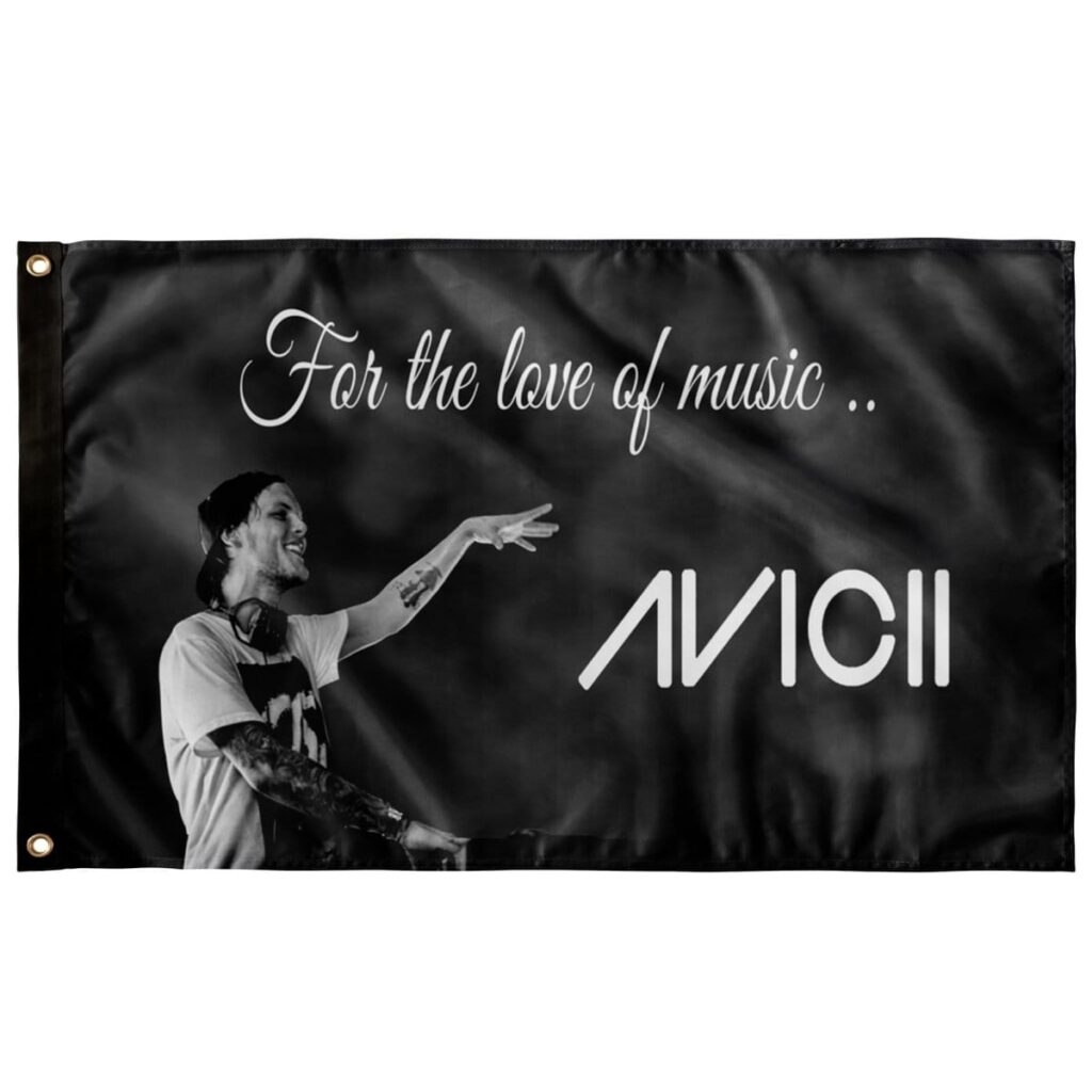 AVICII CUSTOM FLAG
