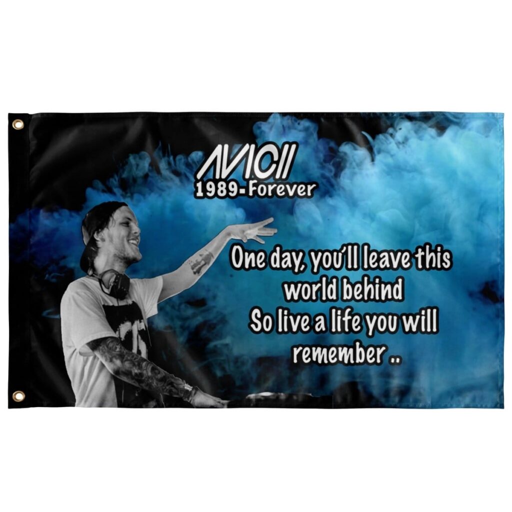 AVICII TRIBUTE FLAG