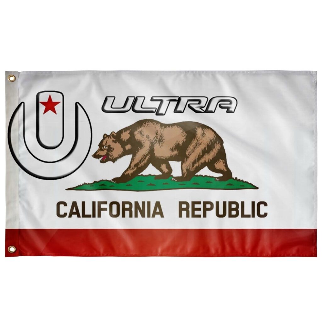 CALIFORNIA FLAG FOR ULTRA FESTIVAL