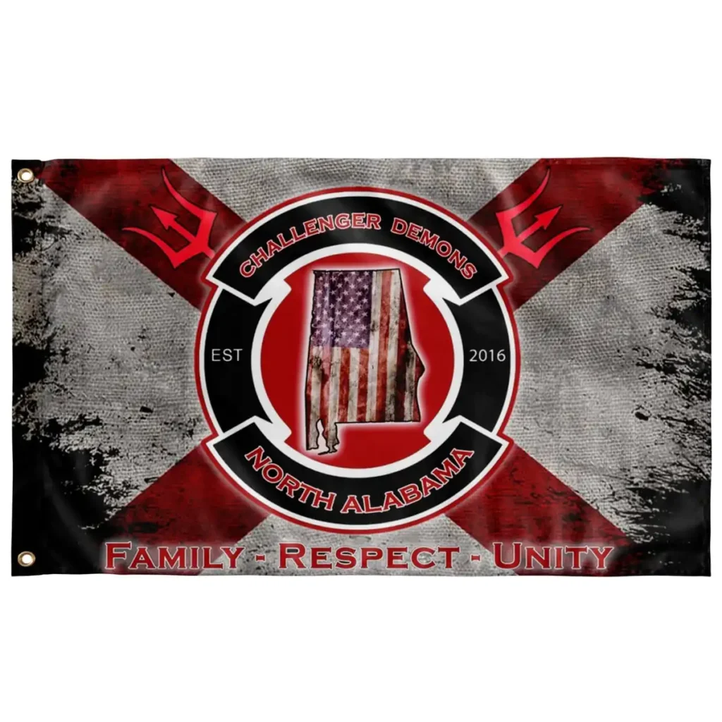 CHALLENGER DEMONS NORTH ALABAMA FLAG