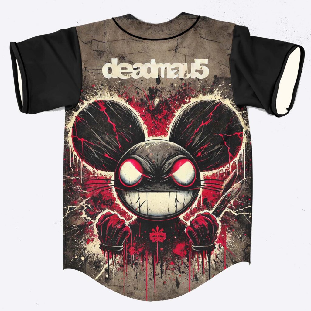 Deadmau5 grunge rave baseball jersey f…