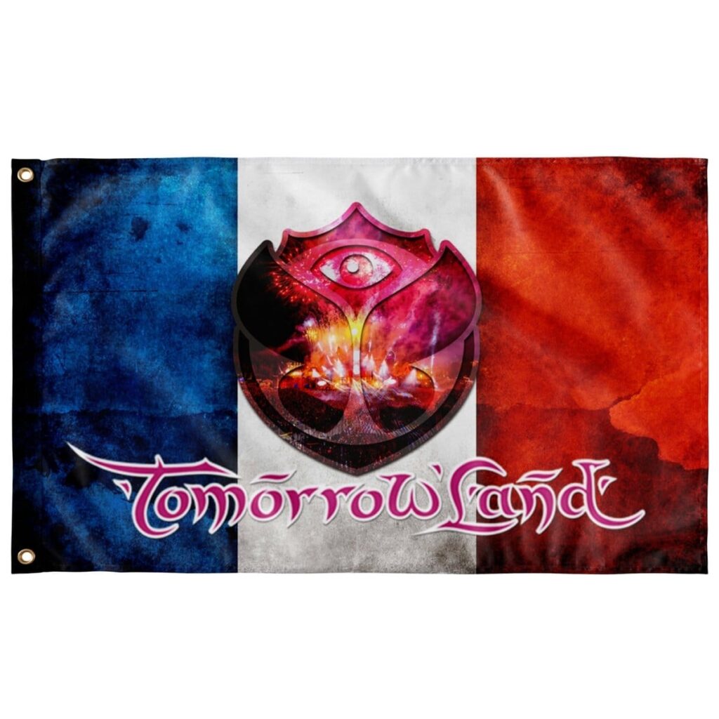 FRANCE FLAG FOR TML FESTIVAL-PINK LOGO