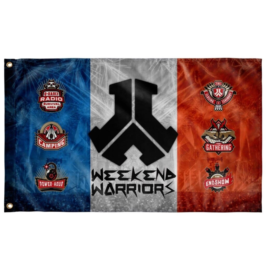 FRENCH WARRIORS WEEKEND DEFQON FLAG
