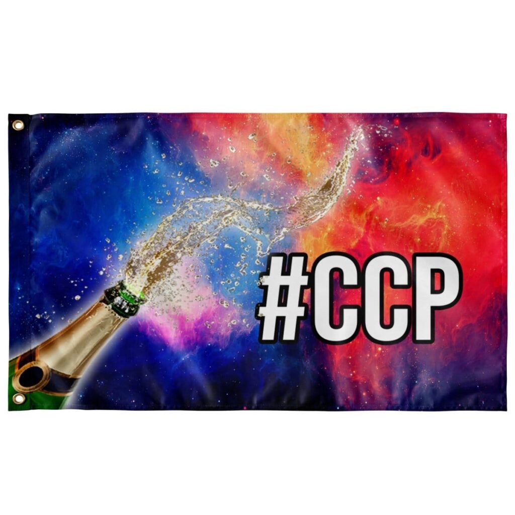 GALACTIC CHAMPAGNE FLAG