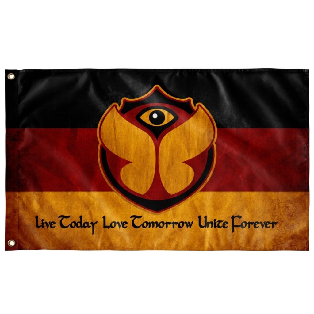 GERMANY FLAG FOR FESTIVAL-TOMORROWLAND