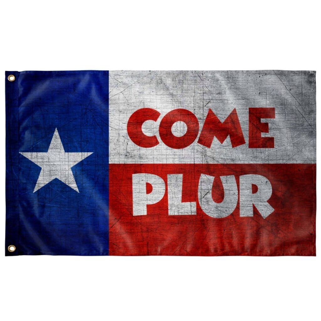 GRUNGE TEXAS RAVE FLAG-COME PLUR
