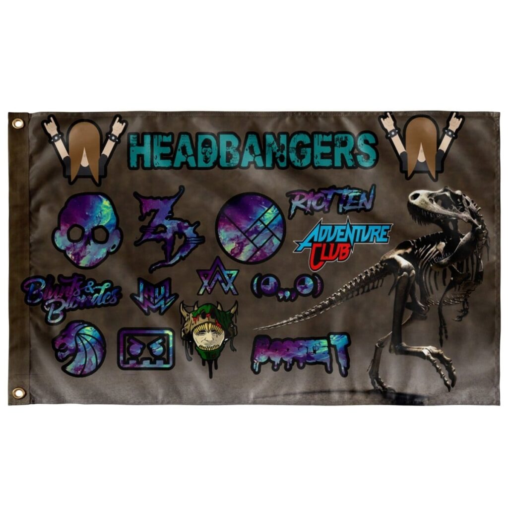 HEADBANGERS FLAG FOR FESTIVAL - LOST L…