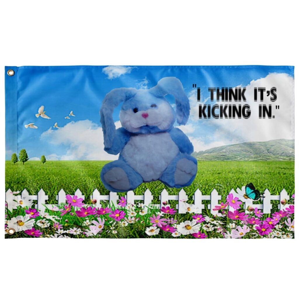 I THINK IT'S KICKING IN TRIPPY FLAG