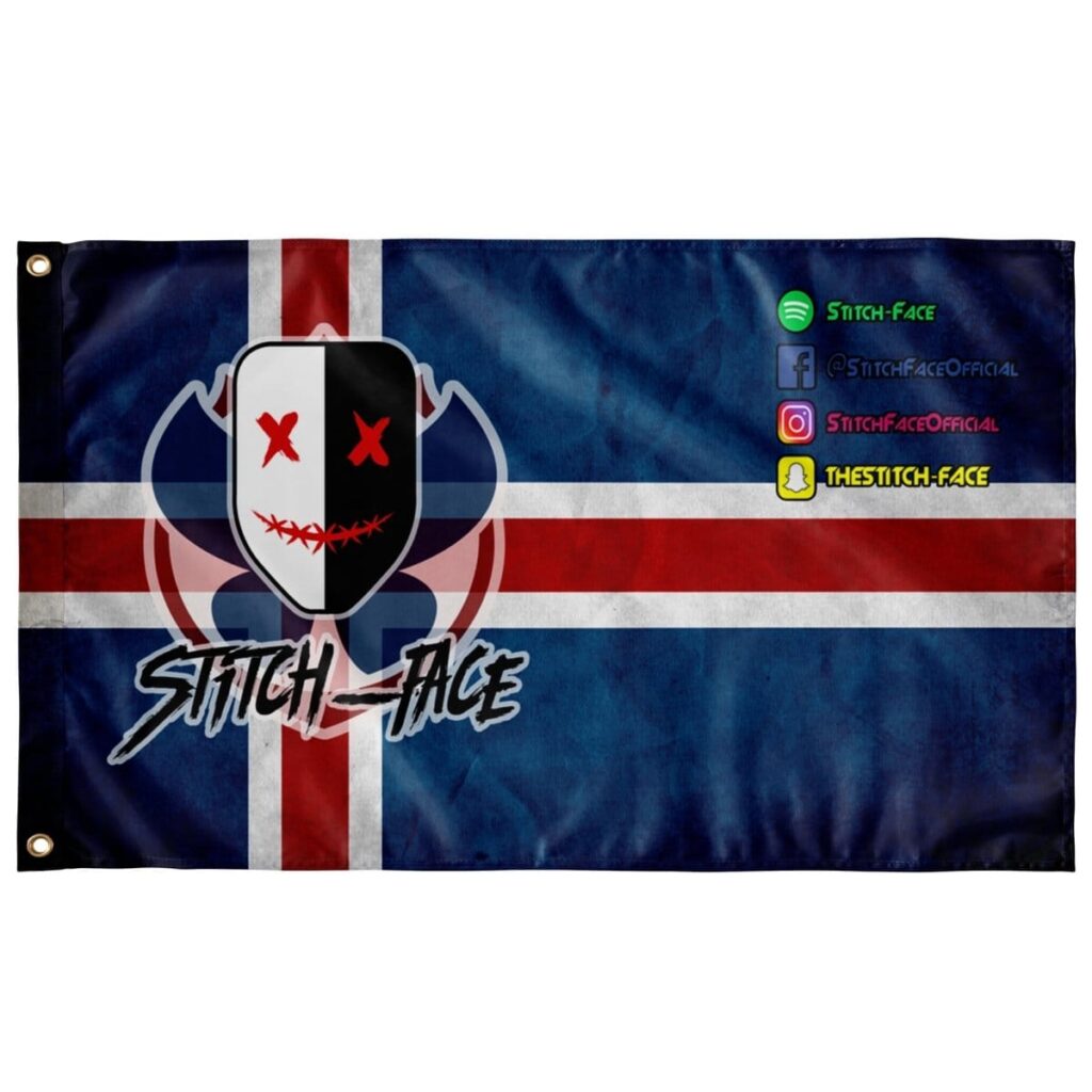 ICELAND STITCH FACE FLAG - TML