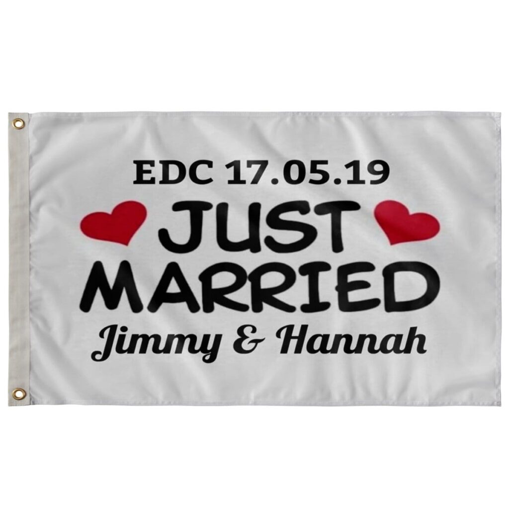 JUST MARRIED FLAG