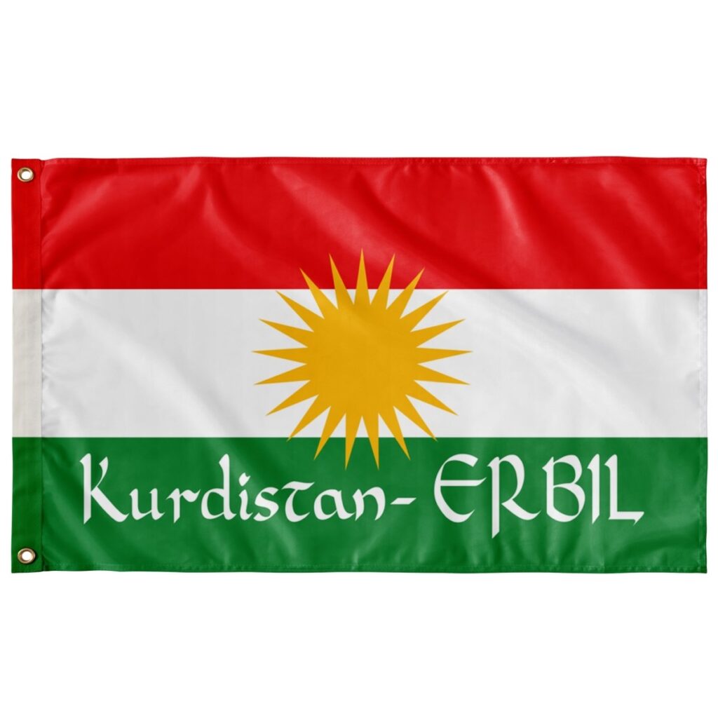 KURDISTAN - ERBIL FLAG