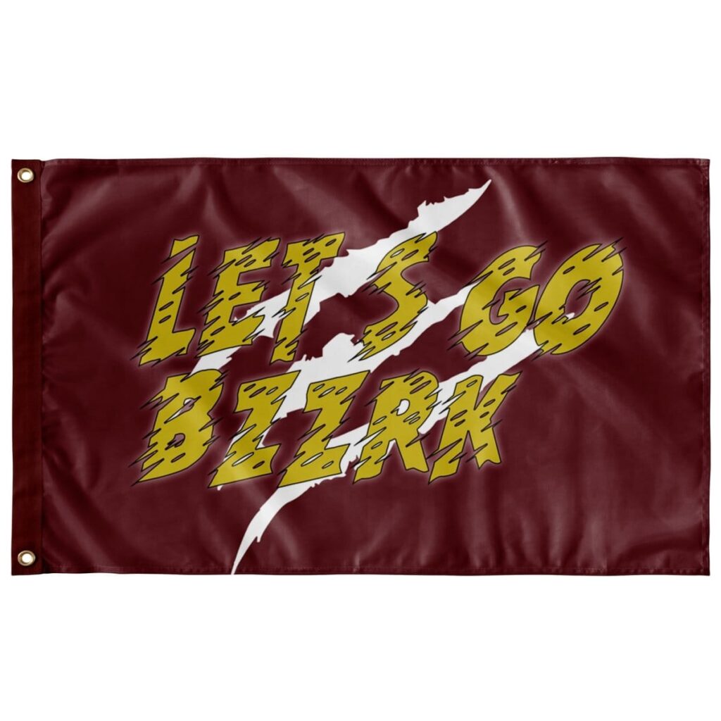 LET'S GO BZZRK FLAG