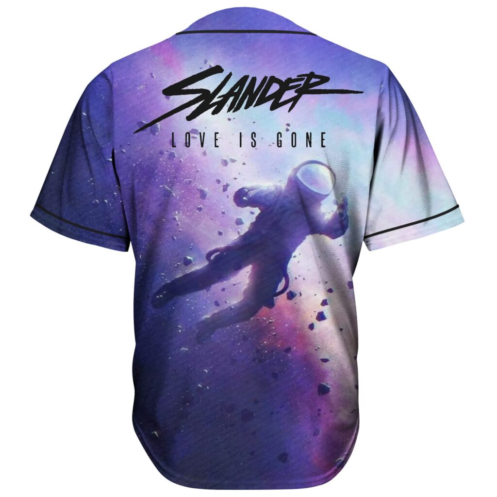 Beautiful purple nebula space slander …