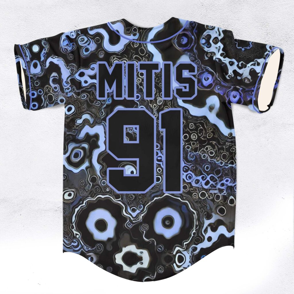 Mitis trippy rave baseball jersey for …