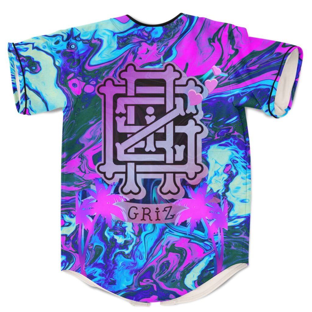 Griz trippy baseball jersey for EDM fe…