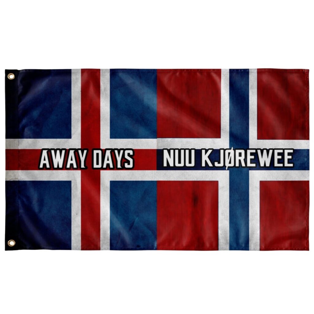 NORWAY AND ICELAND FLAG COMBINED