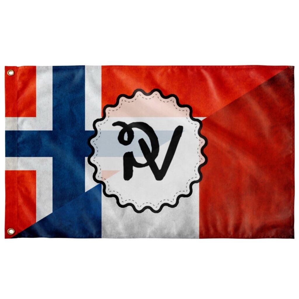 NORWAY FRANCE PAROOKAVILLE FLAG