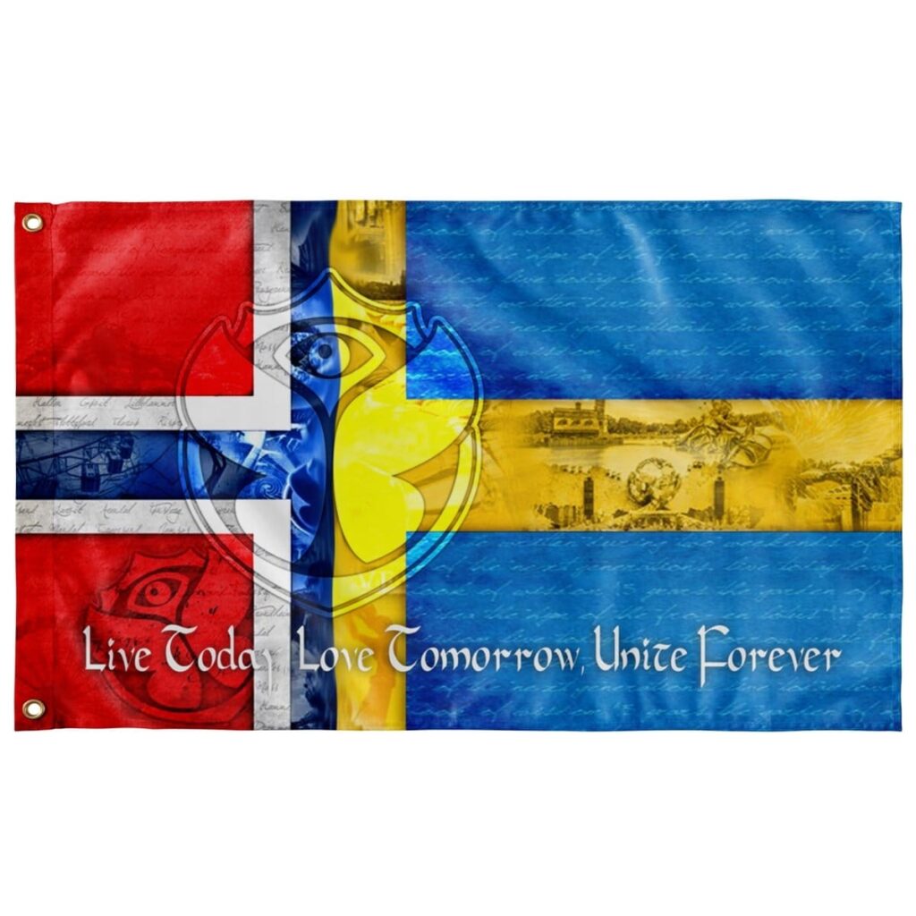 NORWAY SWEDEN TML FLAG - 15 YEARS VERS…