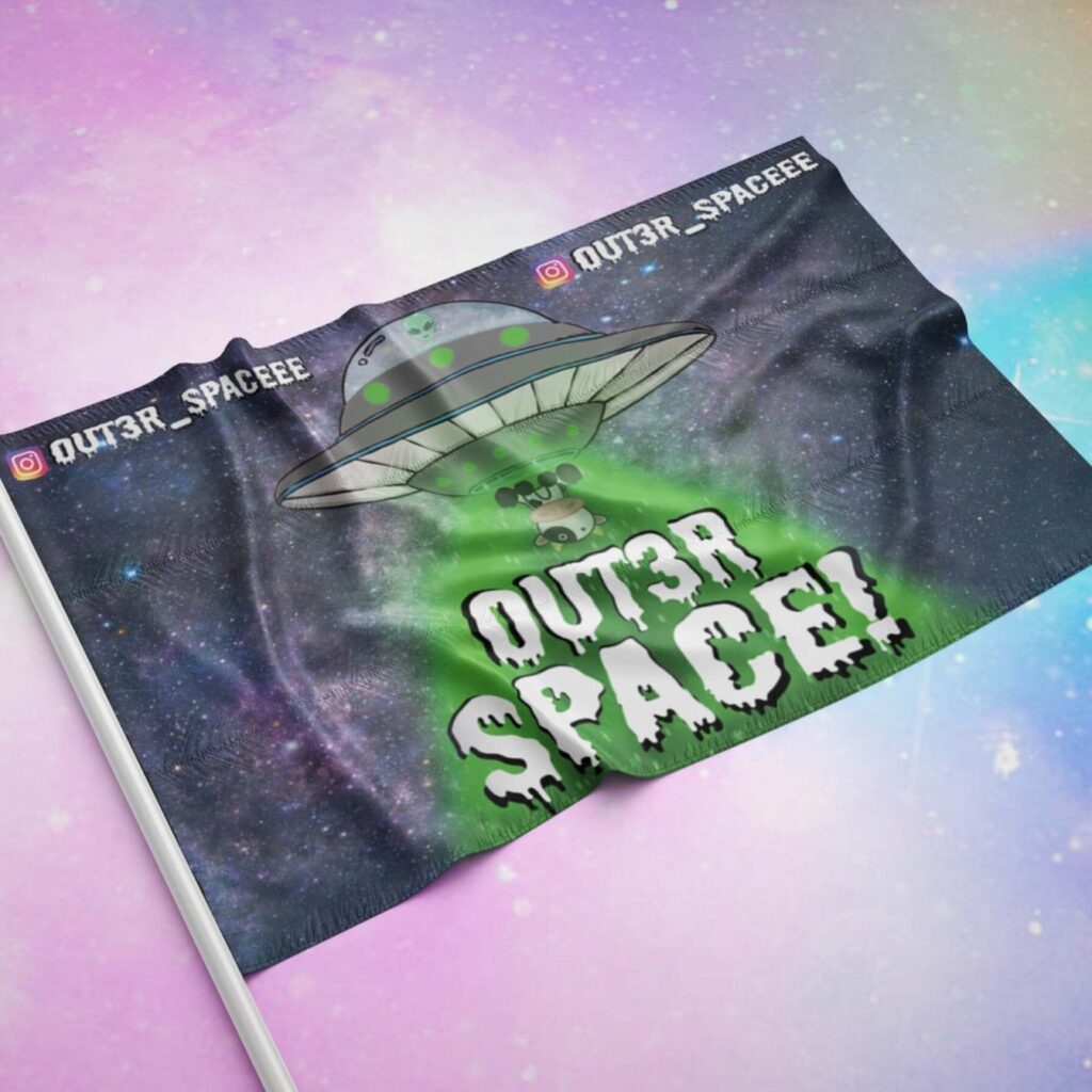 OUT3ER SPACE FLAG