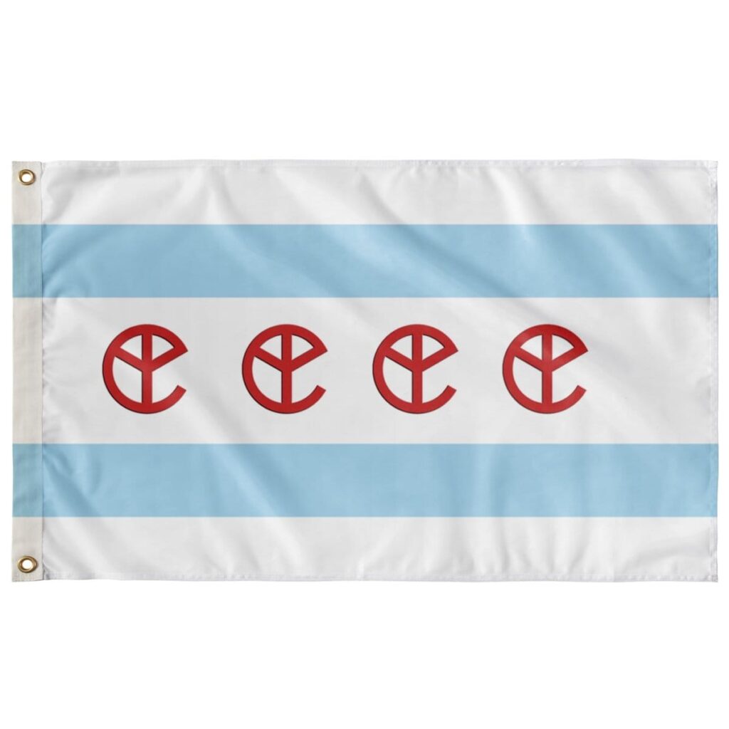 RED CLAW CHICAGO FLAG