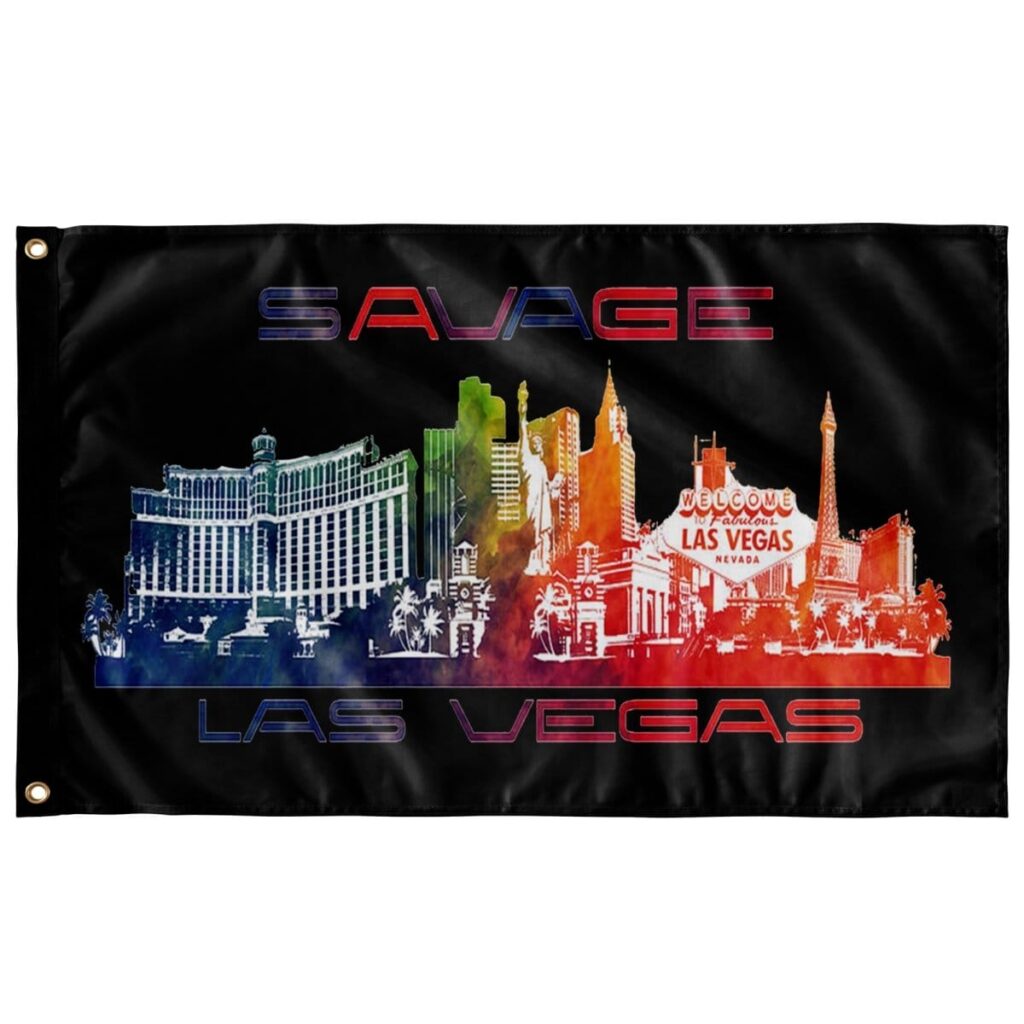 SAVAGE LAS VEGAS FLAG