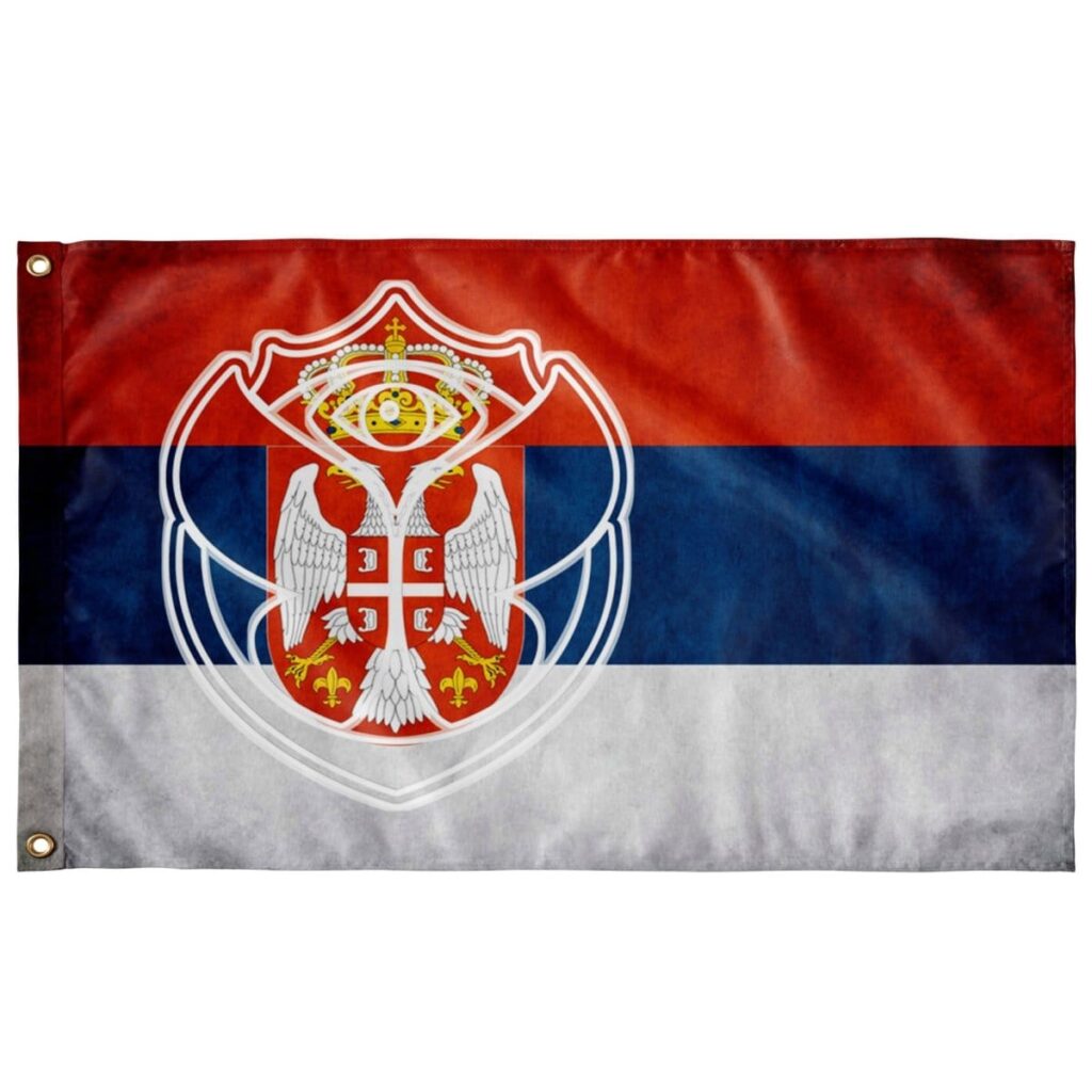 SERBIA FLAG FOR FESTIVAL - TML