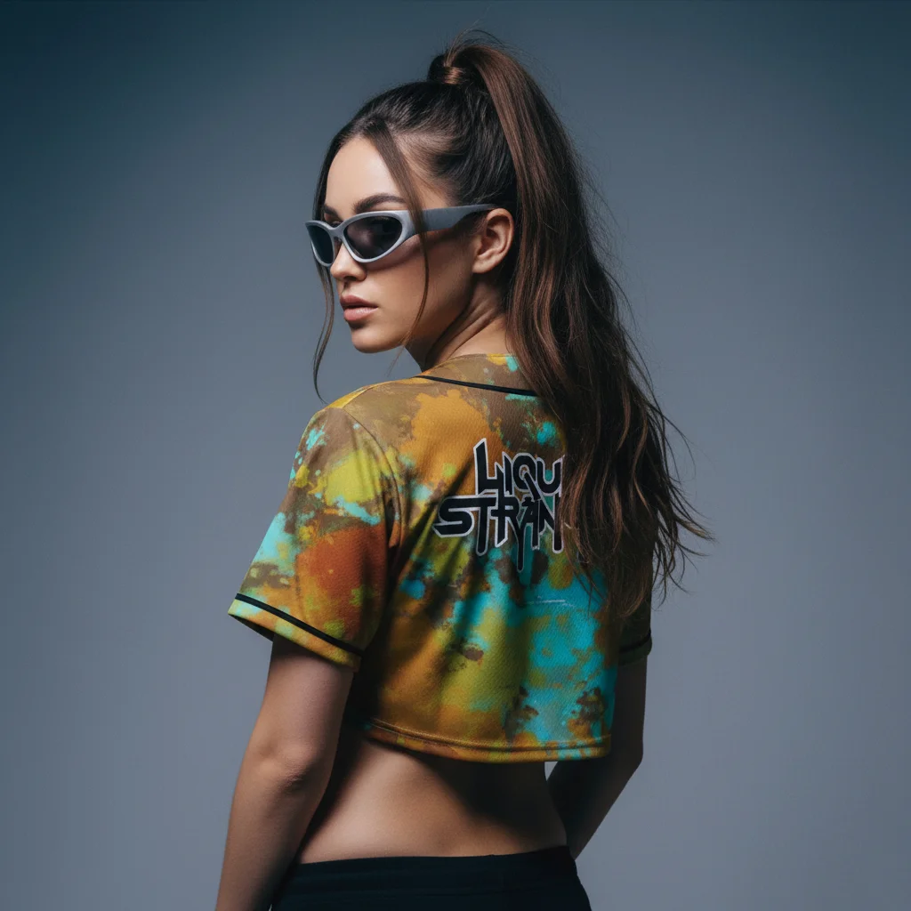 Liquid Stranger X Splash crop top jers…