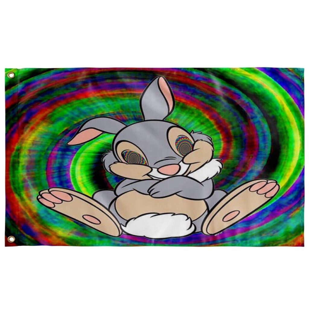 TRIPPY BUNNY FLAG