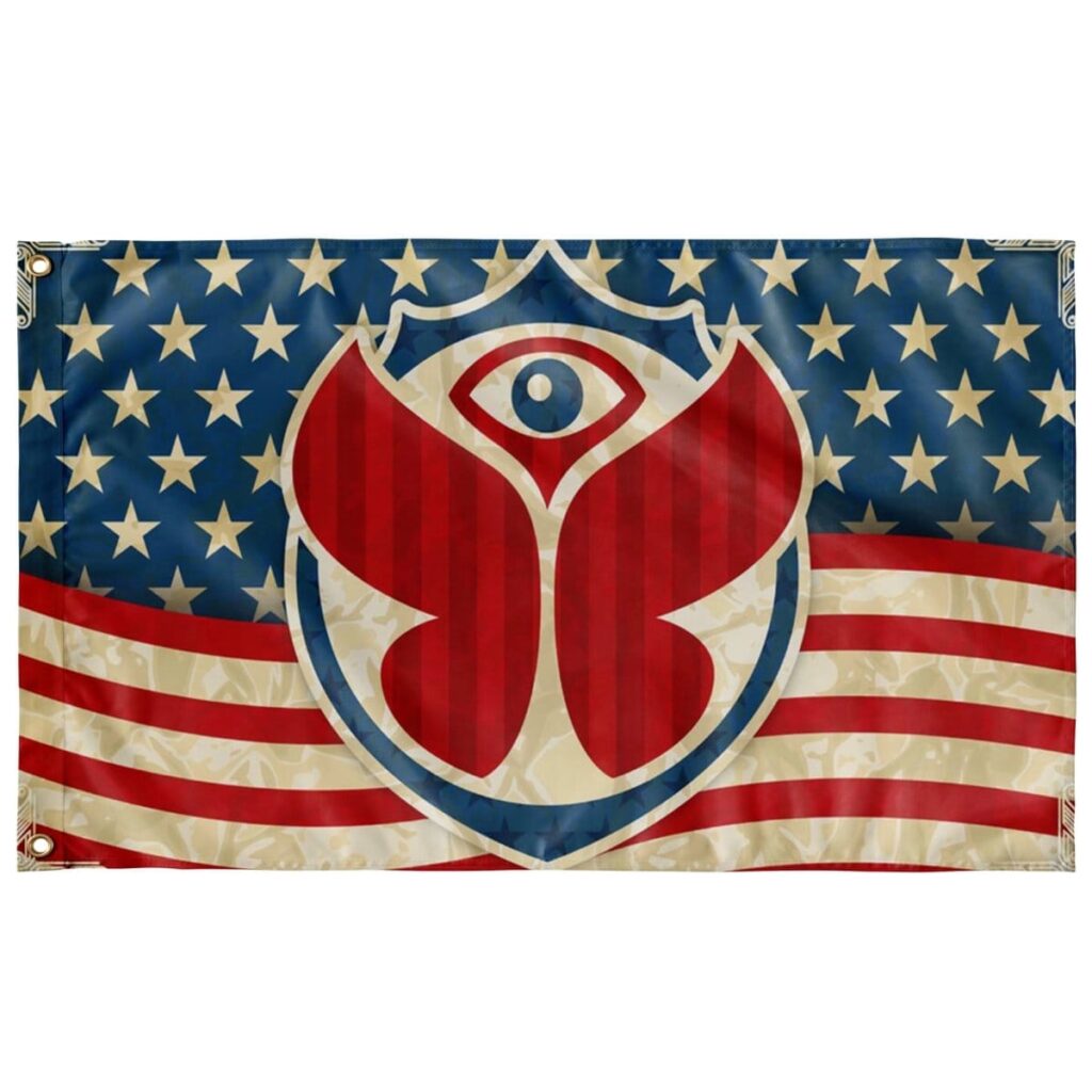 USA FLAG FOR TOMORROWLAND FESTIVAL