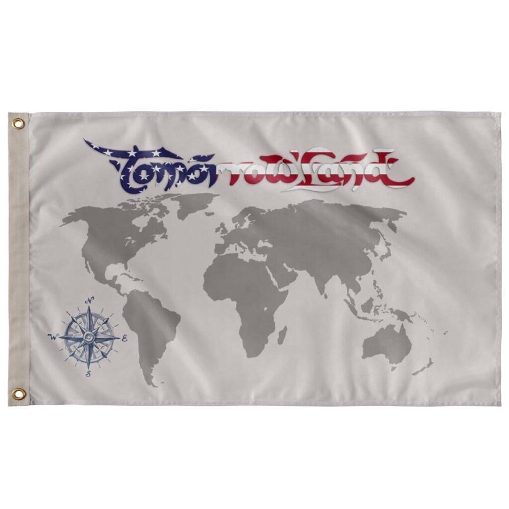 USA-WORLDMAP FLAG FOR TML FESTIVAL