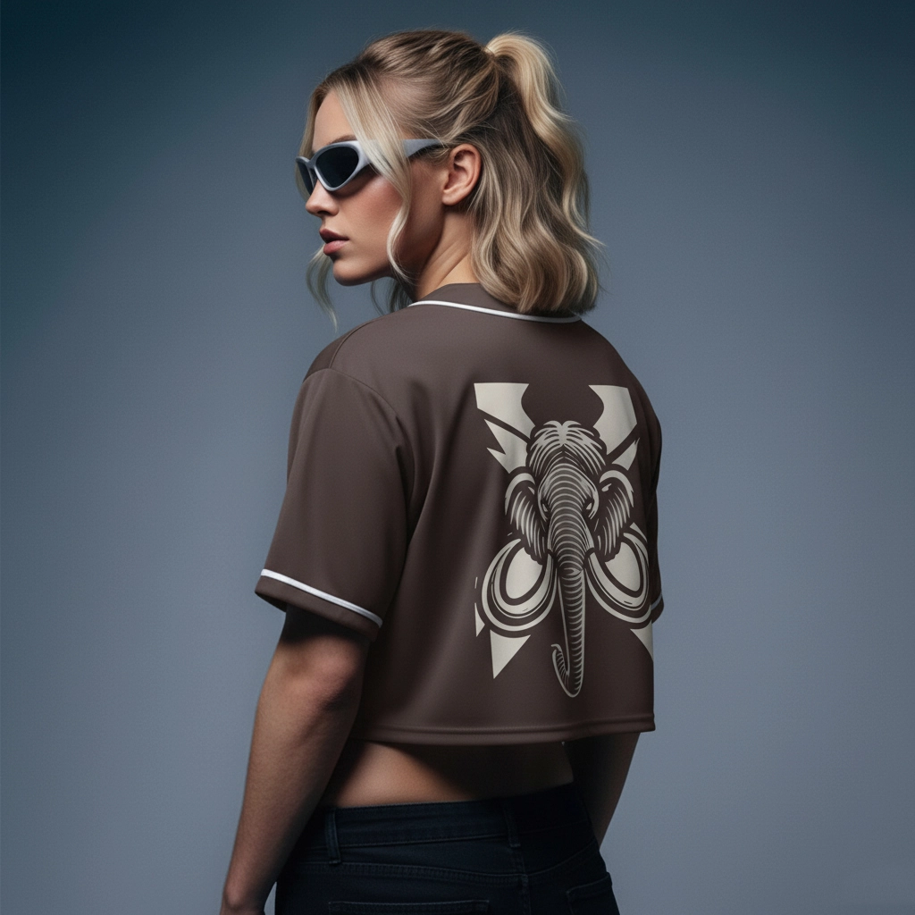 Excision Wooli crop baseball jersey