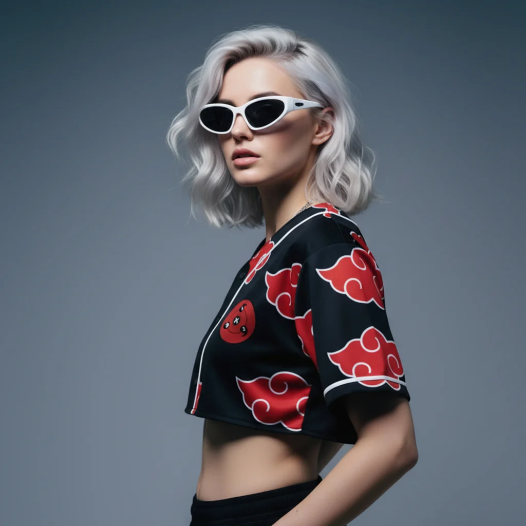 Sharingan crop baseball jersey