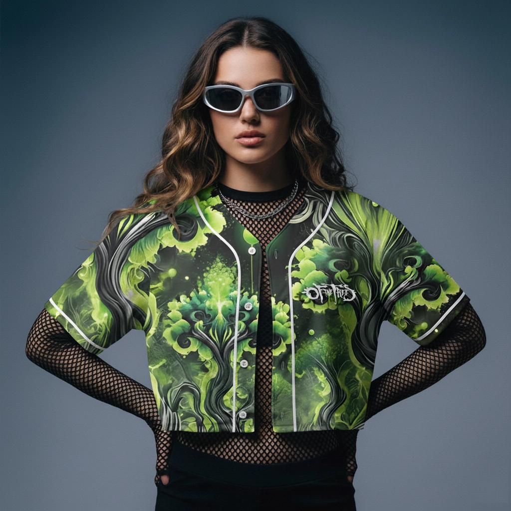 Of the trees crop baseball jersey